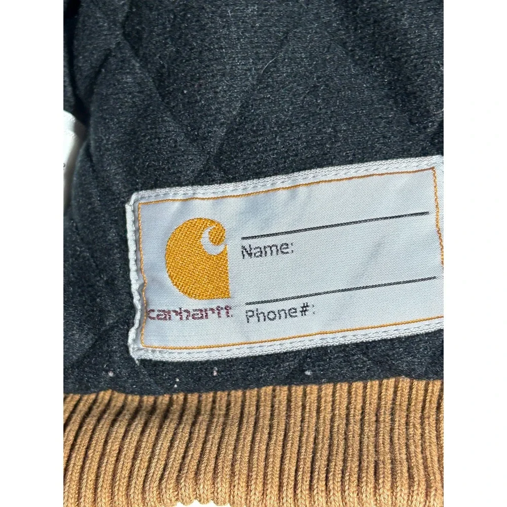 Carhartt Kids 2T Brown Duck Canvas Quilted Flannel Lined Hooded Active Jacket